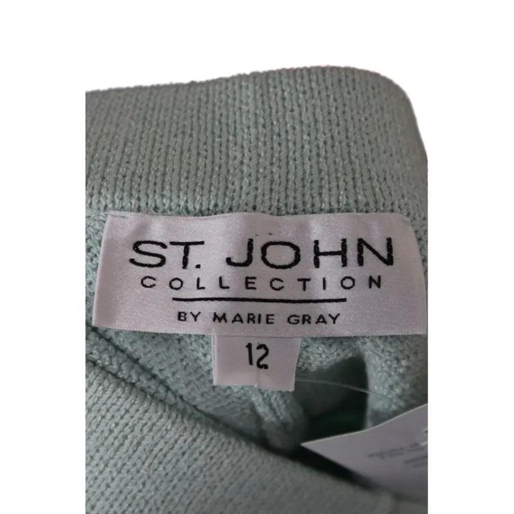 St. John Collection By Marie Gray Unisex Knit Green Shorts Size 12